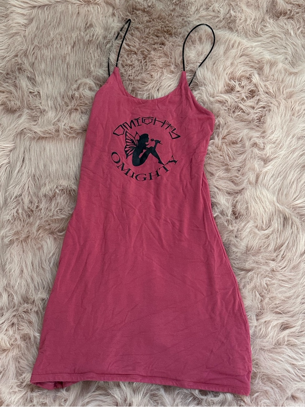 o mighty sparkle fairy tank mini dress sz small